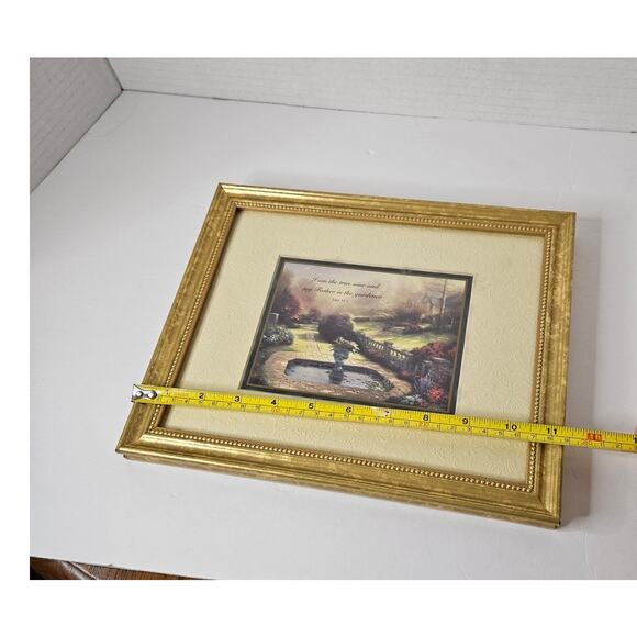 1998 Thomas Kincaid Framed Print John 15:1 Gardens Beyond Hearth & Home Collect - Picture 5 of 8